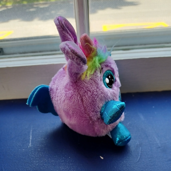 •Zuru Rainbocorns Purple Unicorn Bunny plush stuffed animal toy 4” - Picture 8 of 11